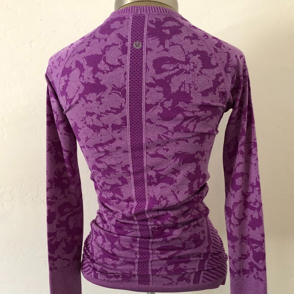 NWOT * LULULEMON PURPLE LONG SLEEVE SHIRT - Picture 2 of 5